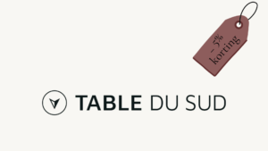 Unieke kortinscode voor Table Du Sud bij scherpvision.nl
