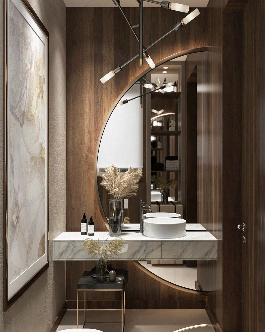 Inspiratie toilet ruimte organische vormen