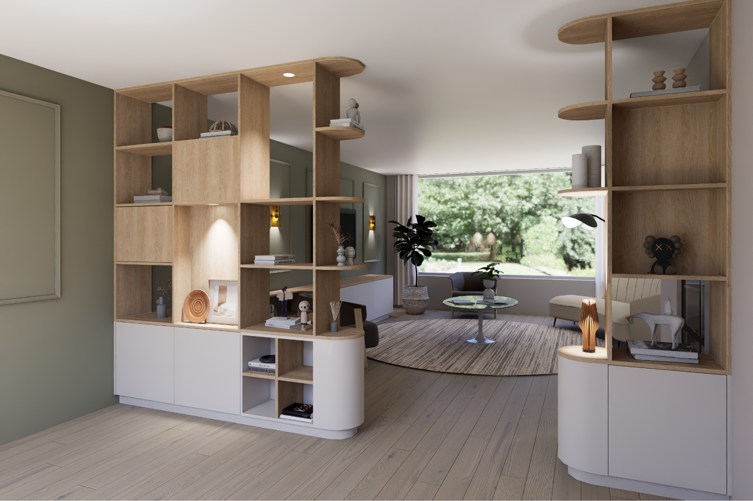 Artist Impression roomdivider ScherpVision.nl