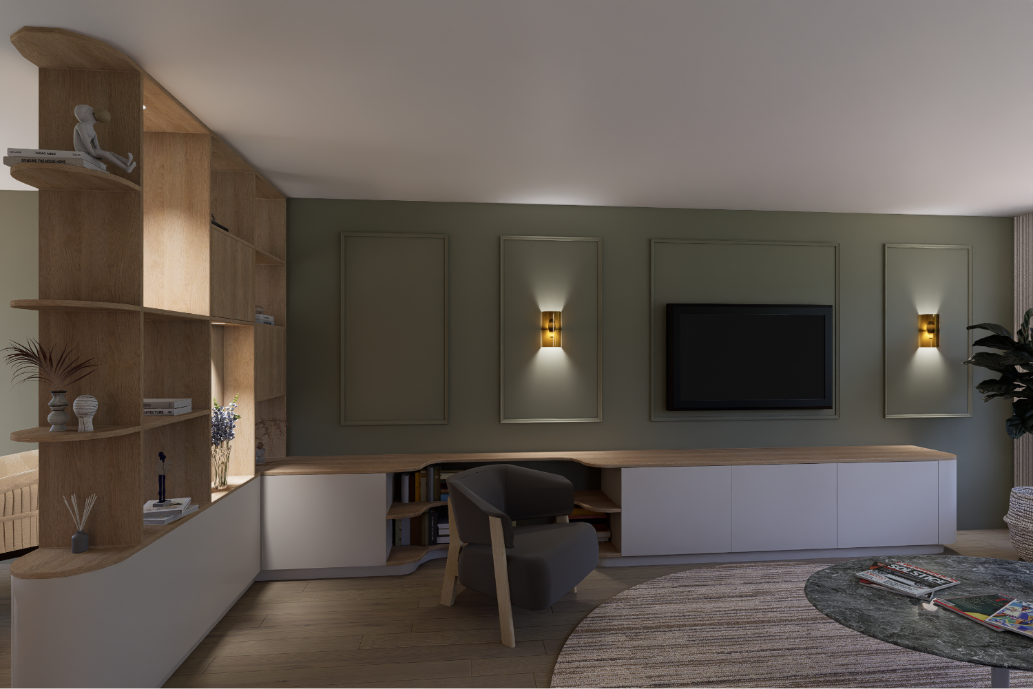 Artist Impression roomdivider ScherpVision.nl