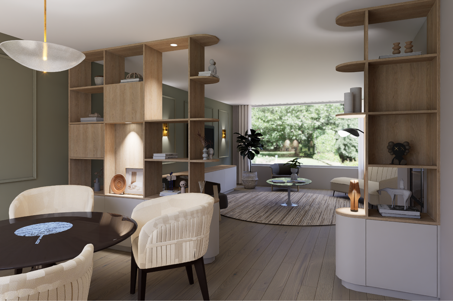 Artist Impression roomdivider ScherpVision.nl